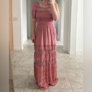 NWT Free People Dress in Dusty Rose